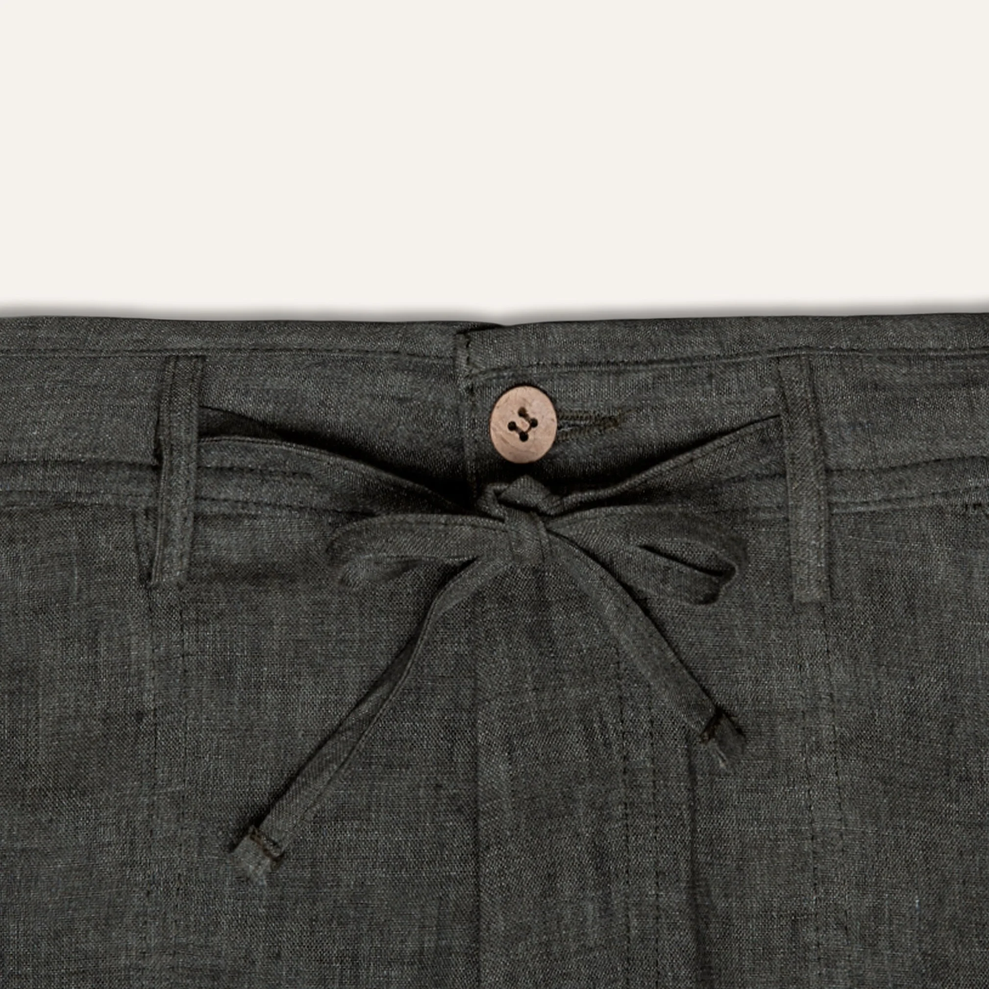 Linen Pants Olive - Image 3