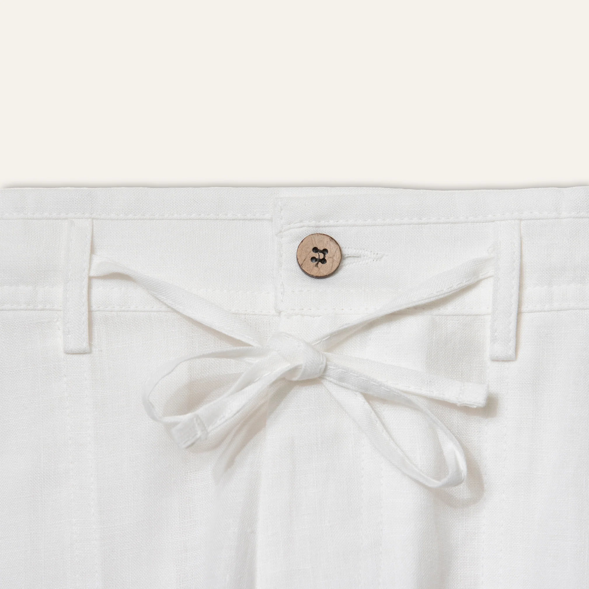 Linen Pants White - Image 3