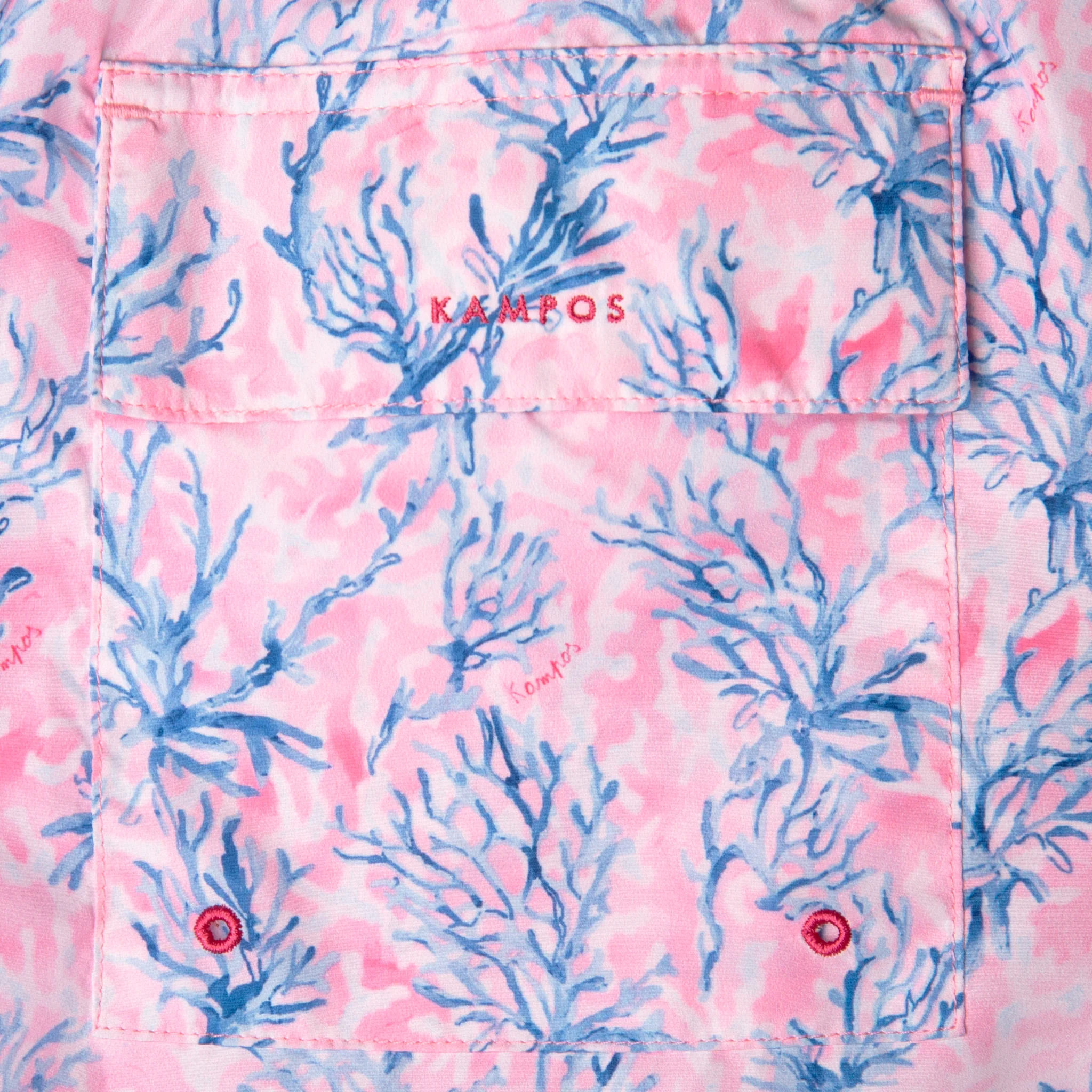 Swim Shorts Long Coral Pink - Image 5