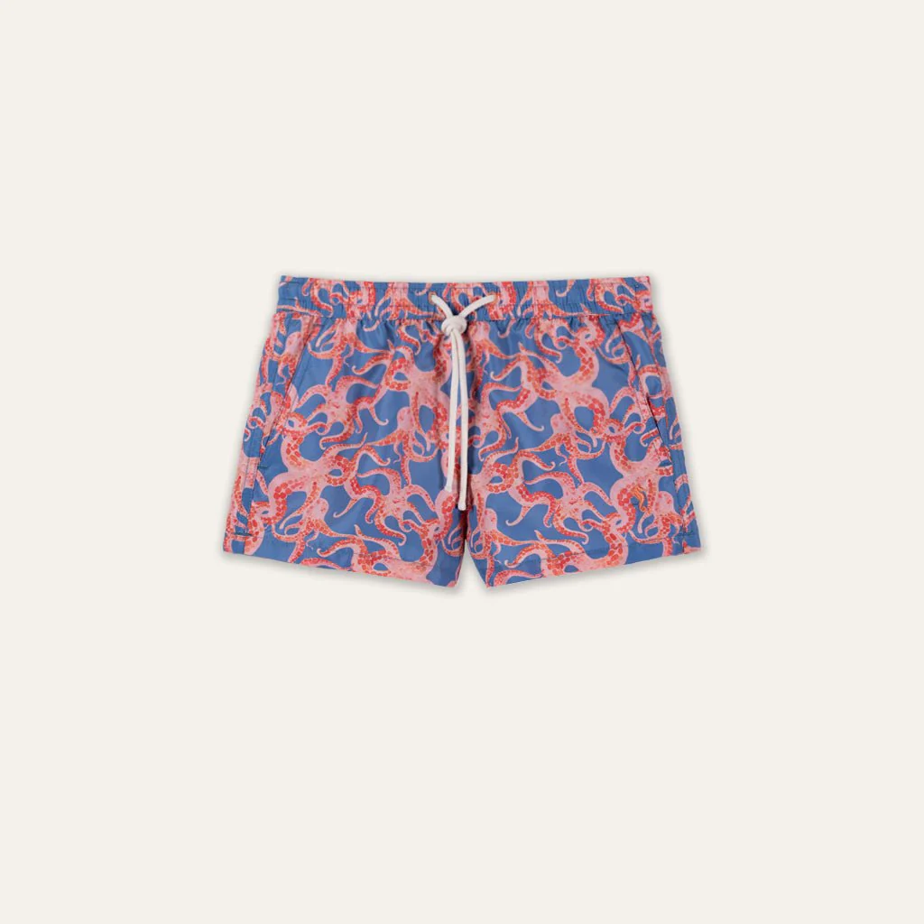 Swim Shorts Octopus Orange (Kids)